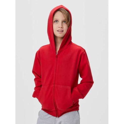 KIDS TERRY HOODED ZIP BSK304