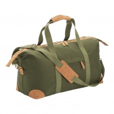 BORSA DUFFLE IN CANVAS  RICICLATO. TRACOLLA REGOLABILE E REMOVIBILE CON FIBBIE IN METALLO