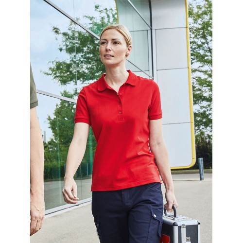 LADIES' BIO STRETCH-POLO WORK - SOLID JN1805