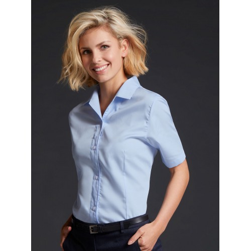 LADIES' BUSINESS BLOUSE SHORT-SLEEVED JN609