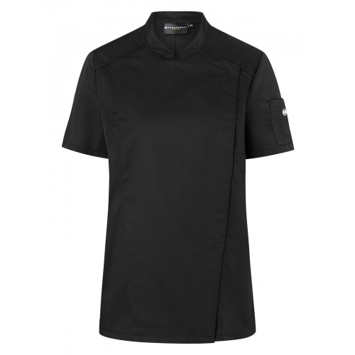 SHORT-SLEEVE LADIES CHEF JACKET MODERN-LOOK KJF25