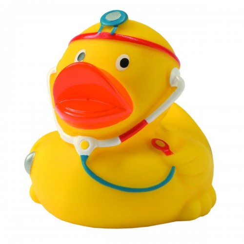 SQUEAKY DUCK, DOCTOR 100%PVC