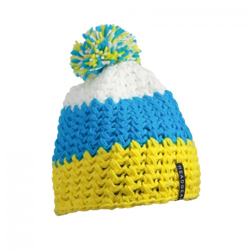 CROCHET CAP POMPON 100%P M&B