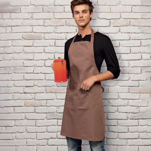 COL. BIB APRON W/POCK.65%P35%C