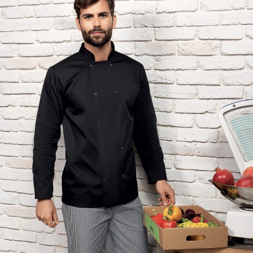 STUDDED LSL CHEF'S J.65%P35%C