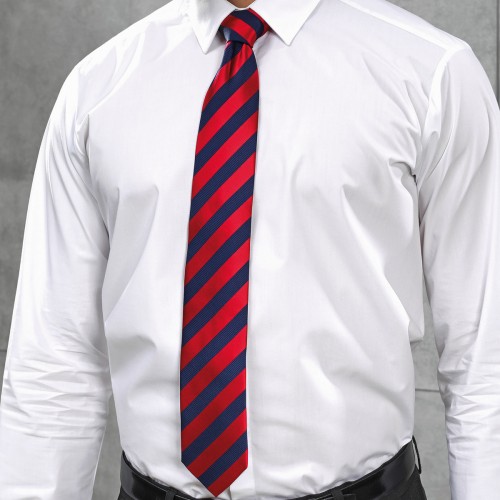 CLUB STRIPE TIE 100%P