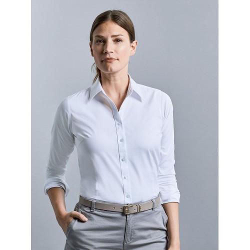 LADIES´ LONG SLEEVE TAILORED COOLMAX® SHIRT JE972F