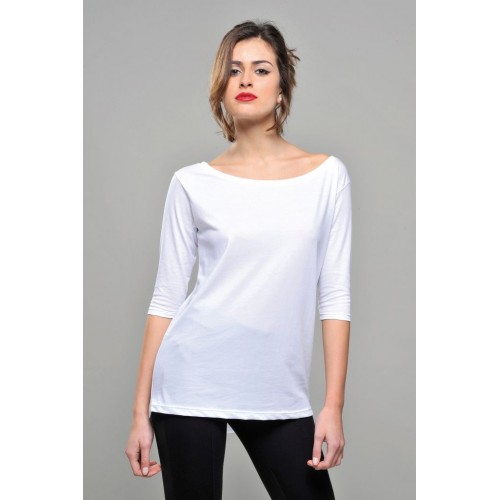 MAGLIA DONNA BACK LONGER C/A M/3-4 100% COT.140 GR IT669